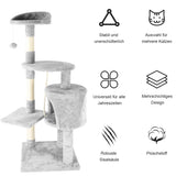 Arbre à Chat Carino 122 cm | Griffoir 4 Postes Multi-Chats