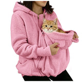 Sweat sherpa avec poche pour chat – vue 8