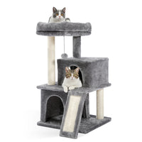 Arbre à Chat Santiago 86 cm | Compact avec Maisonnette et Rampe