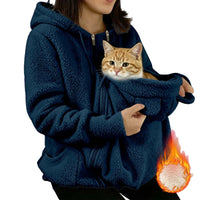 Sweat sherpa avec poche pour chat – vue 5