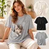 T-shirt kangourou porte-chat – vue 4