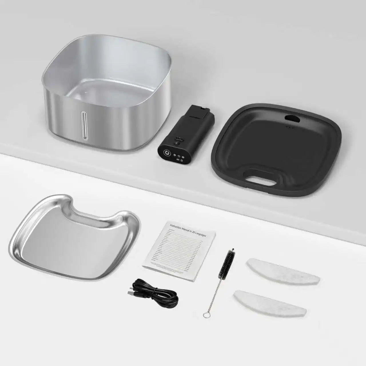 Distributeur d'eau intelligent sans fil pour chat, 3,5 l