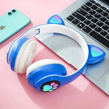 Bluetooth Cat Ear LED Headphones | Hi-Fi Bass Sound