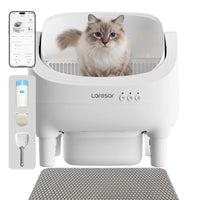 Litière autonettoyante pour chat avec application Laresar