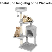 Arbre à Chat Carino 122 cm | Griffoir 4 Postes Multi-Chats