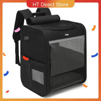 Sac à dos de transport XL pour chat avec fenêtre en maille