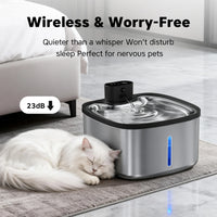 Distributeur d'eau intelligent sans fil pour chat, 3,5 l