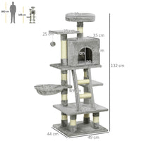 Arbre à Chat Veraguas 132 cm | Griffoir Stable Multi-Plateformes