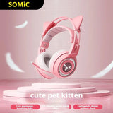 SOMiC Cat Ear Gaming Headset | Kawaii Design 4 Colors