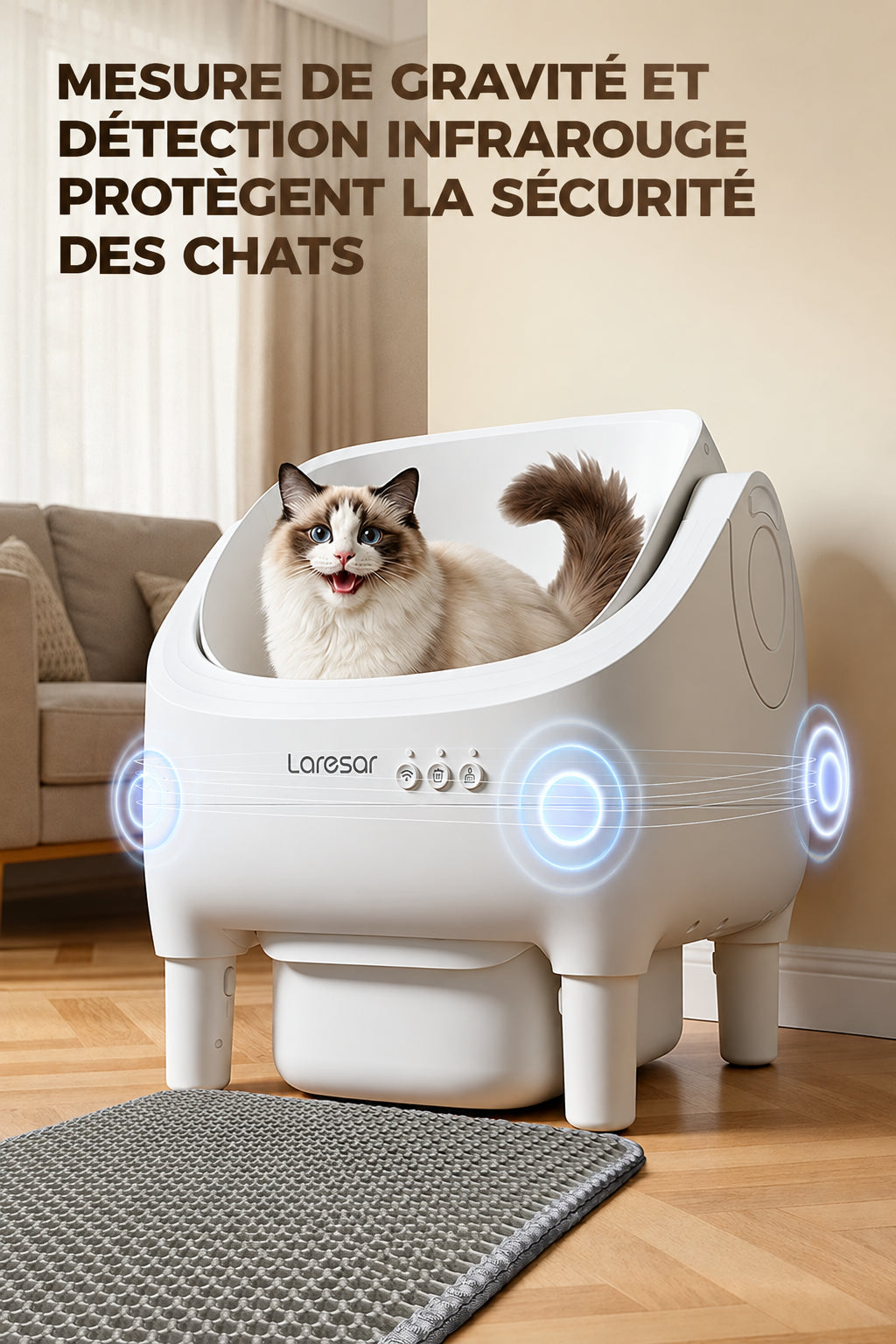 Litière automatique Laresar – vue 2