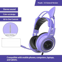 SOMiC Cat Ear Gaming Headset | Kawaii Design 4 Colors