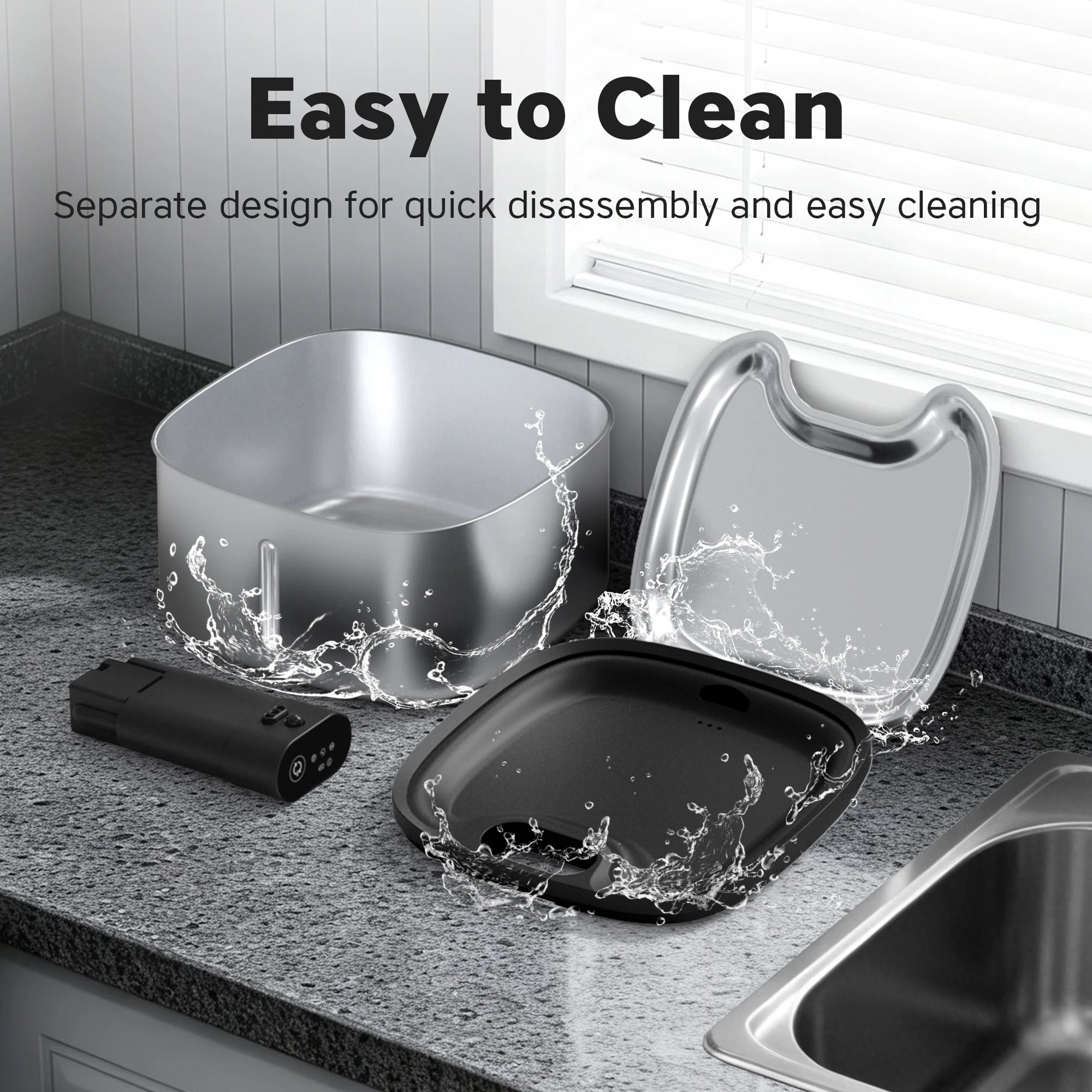 Distributeur d'eau intelligent sans fil pour chat, 3,5 l