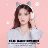Bluetooth Cat Ear LED Headphones | Hi-Fi Bass Sound