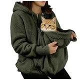Sweat sherpa avec poche pour chat – vue 9