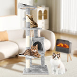 Arbre à Chat Carino 122 cm | Griffoir 4 Postes Multi-Chats
