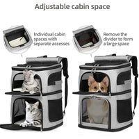 Sac à dos de transport pour deux chats – vue 3