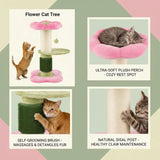 Arbre à Chat Santa Fe 69 cm | Mini Format Design Fleur