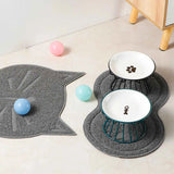 Bol en céramique pour animaux de compagnie, grand bol de nourriture pour chat, plat de boîte à collation, bol de nourriture pour chat avec protection du cou et fonction anti-renversement