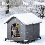 Outdoor pet house, windproof and waterproof, raised base