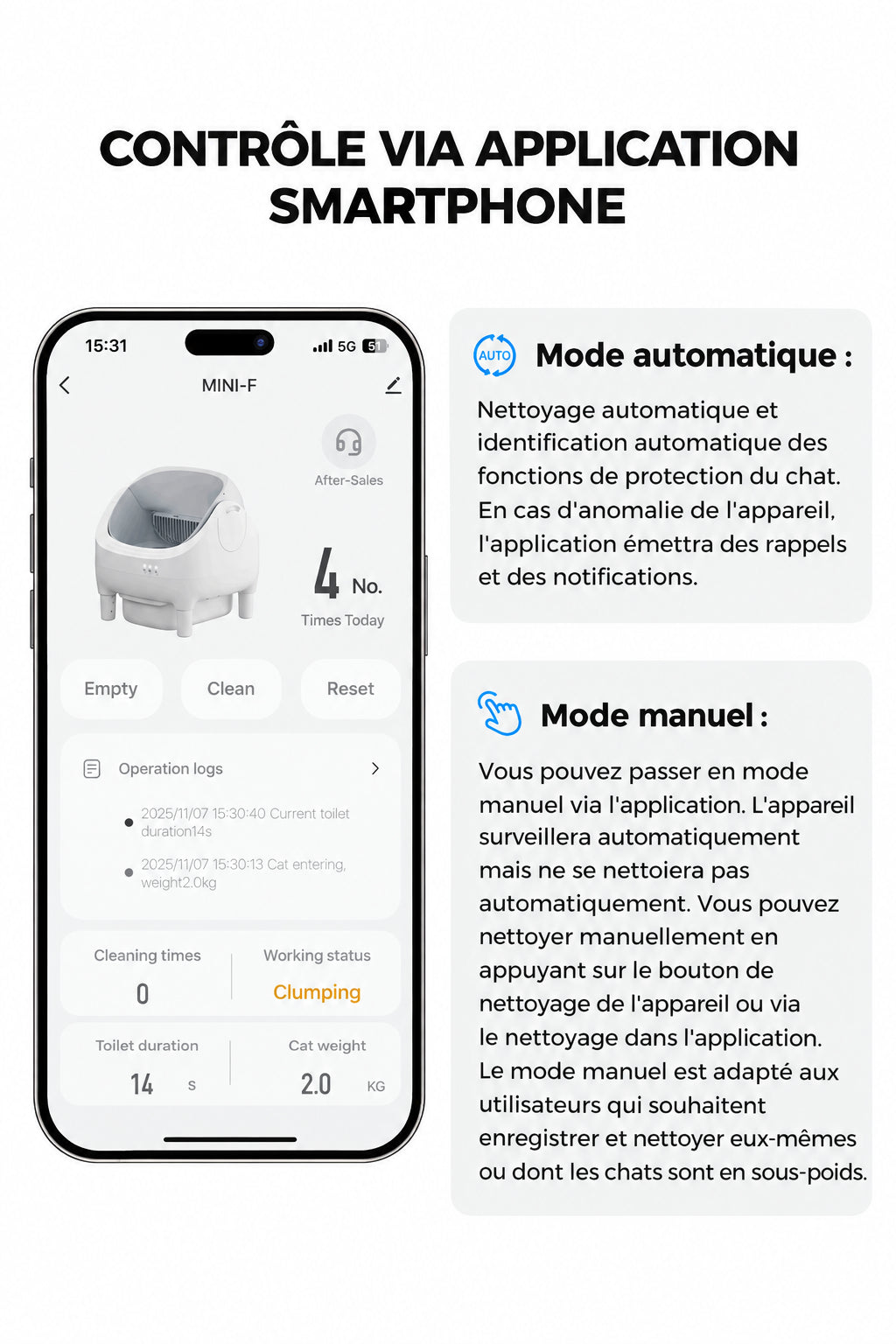 Litière automatique Laresar – vue 3