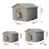Outdoor pet house, windproof and waterproof, raised base
