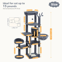 Arbre à chat 150 cm - Modèle : La Yegada - La boutique du Maine Coon