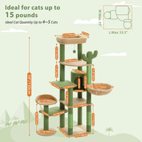 Arbre à chat 150 cm - Modèle : La Yegada - La boutique du Maine Coon