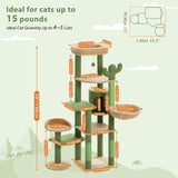 Arbre à chat 150 cm - Modèle : La Yegada - La boutique du Maine Coon