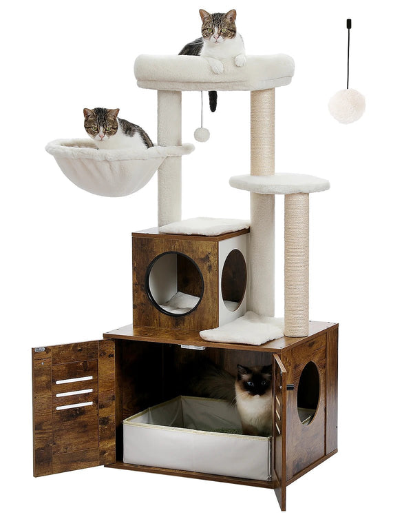 Arbre à chat de 127 cm - Modèle : Coiba - La boutique du Maine Coon