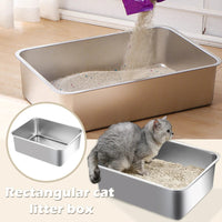 Bac à Litière Acier Inox - La boutique du Maine Coon
