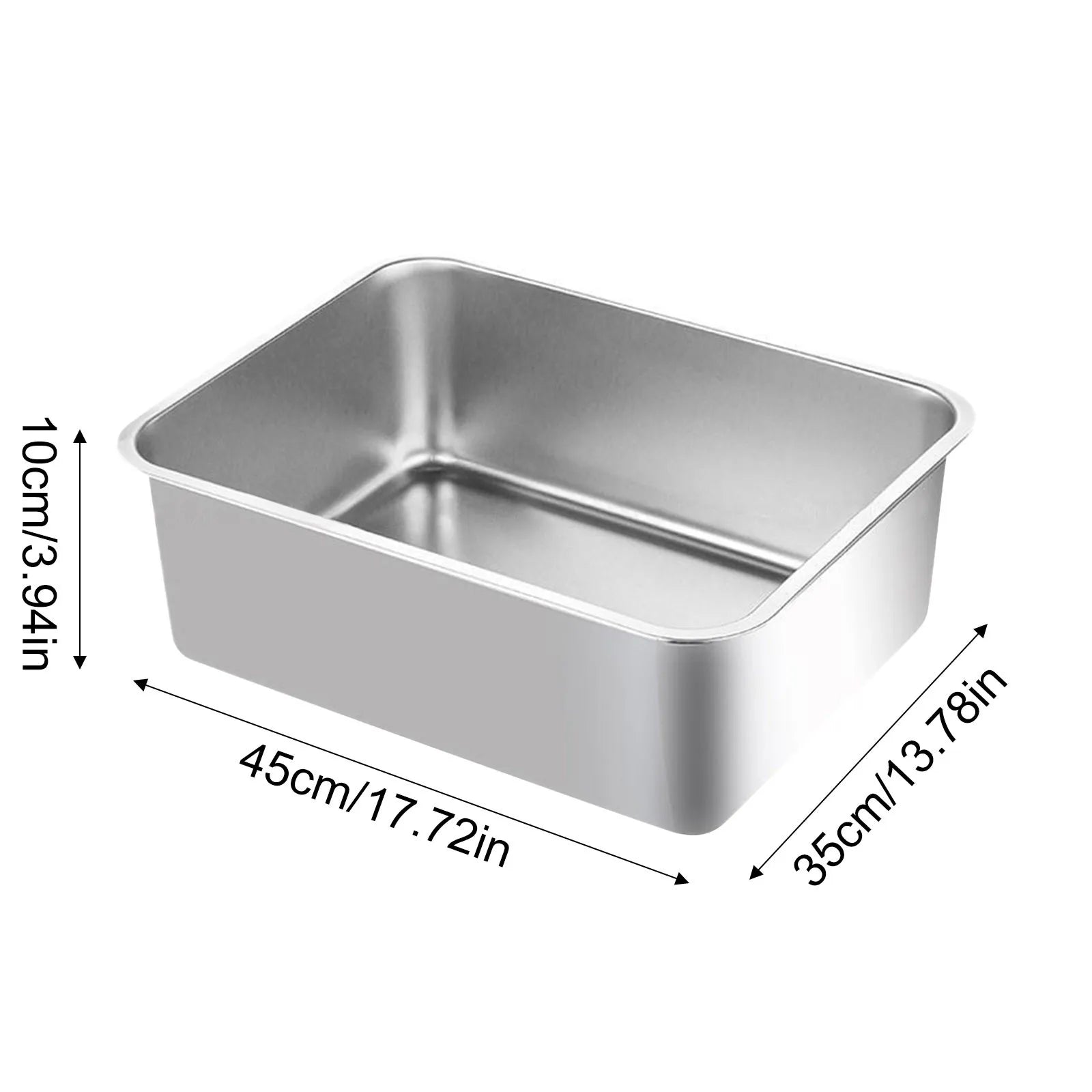 Bac à Litière Acier Inox - La boutique du Maine Coon