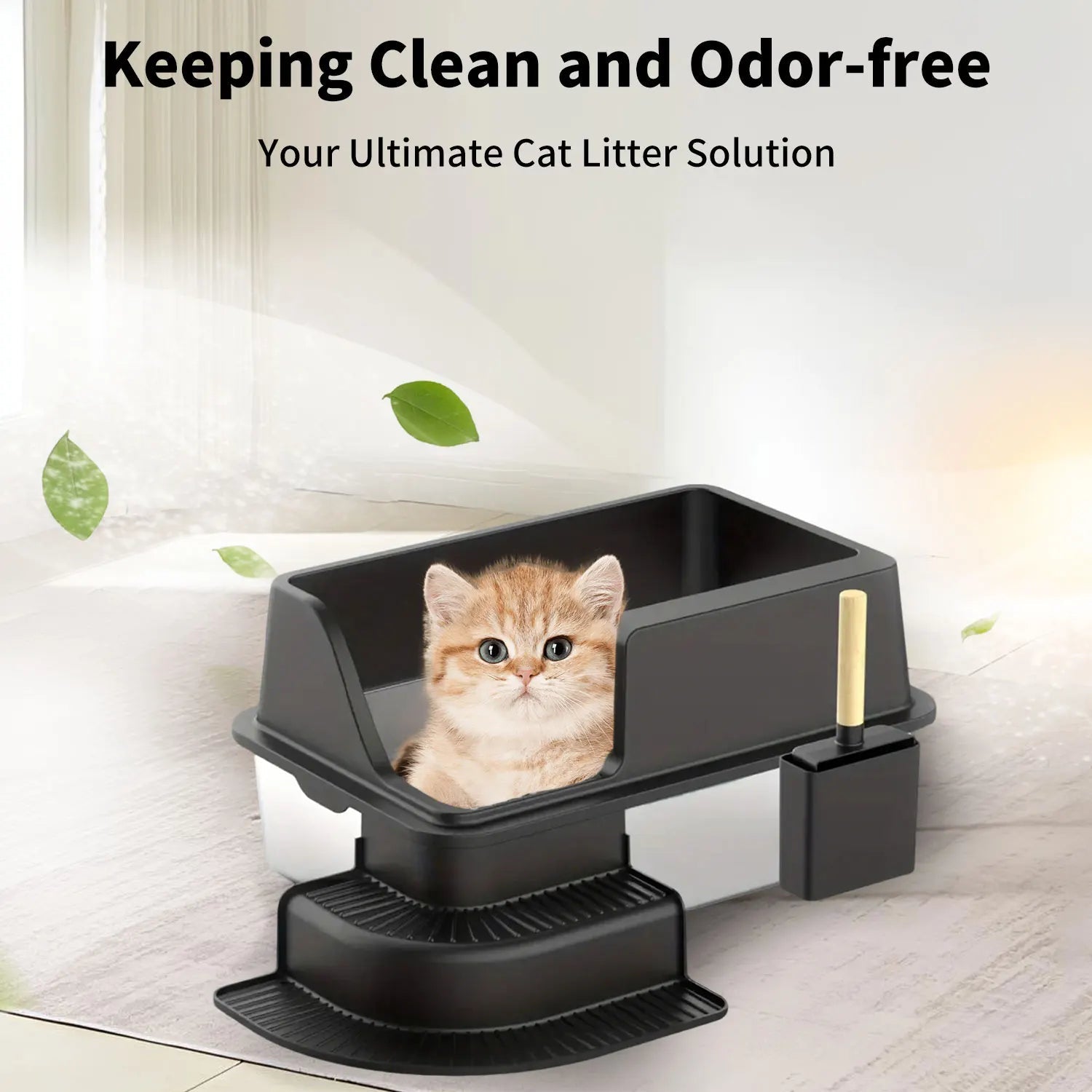 Bac à Litière Inox Pour Chat - La boutique du Maine Coon