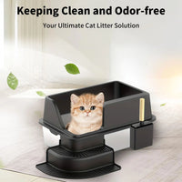 Bac à Litière Inox Pour Chat - La boutique du Maine Coon
