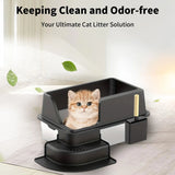 Bac à Litière Inox Pour Chat - La boutique du Maine Coon