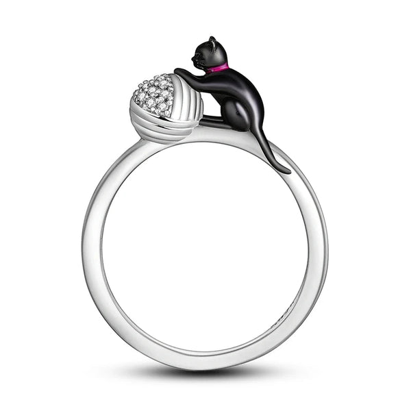 Bague Féline en Argent Unique - La boutique du Maine Coon