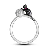 Bague Féline en Argent Unique - La boutique du Maine Coon