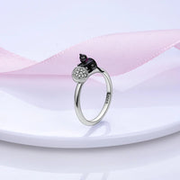 Bague Féline en Argent Unique - La boutique du Maine Coon