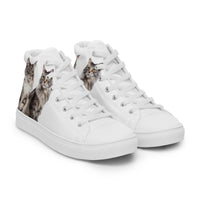 Baskets hautes en toile femme Maine Coon - La boutique du Maine Coon