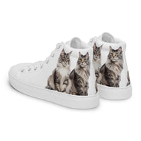 Baskets hautes en toile femme Maine Coon - La boutique du Maine Coon