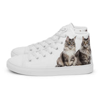 Baskets hautes en toile femme Maine Coon - La boutique du Maine Coon