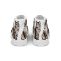 Baskets hautes en toile femme Maine Coon - La boutique du Maine Coon