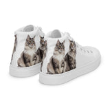 Baskets hautes en toile femme Maine Coon - La boutique du Maine Coon
