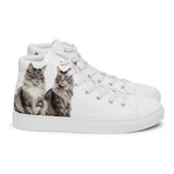 Baskets hautes en toile femme Maine Coon - La boutique du Maine Coon