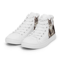 Baskets hautes en toile femme Maine Coon - La boutique du Maine Coon