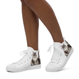 Baskets hautes en toile femme Maine Coon - La boutique du Maine Coon