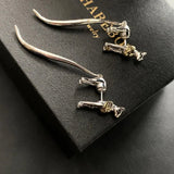 Boucles d'Oreilles Chat Pharaon - La boutique du Maine Coon