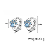 Boucles d'Oreilles Patte de Chat - La boutique du Maine Coon