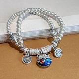 Bracelet Charme Chat Argent - La boutique du Maine Coon