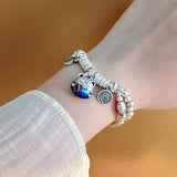 Bracelet Charme Chat Argent - La boutique du Maine Coon