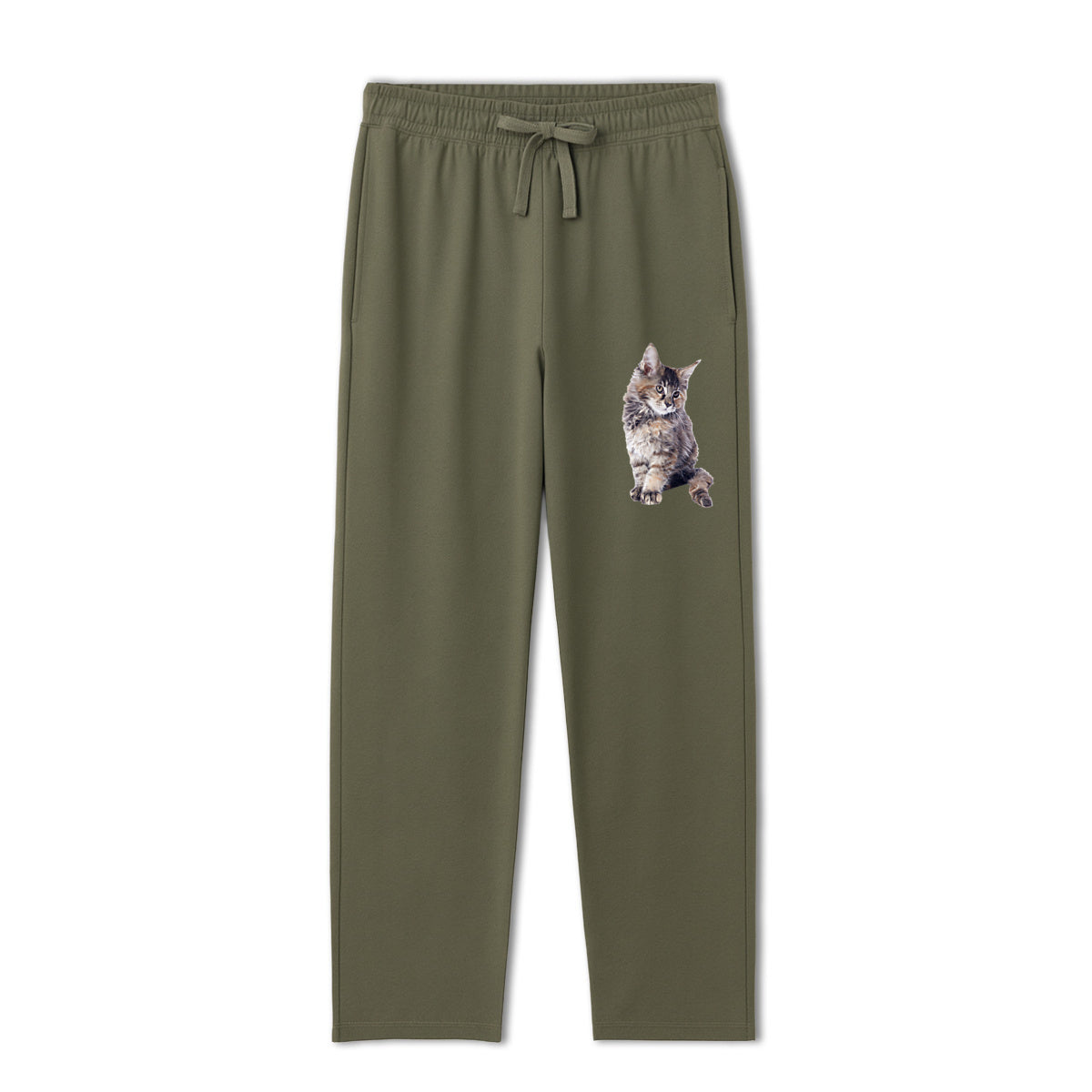 Pantalon de jogging unisexe ample avec chaton Maine Coon - face_2